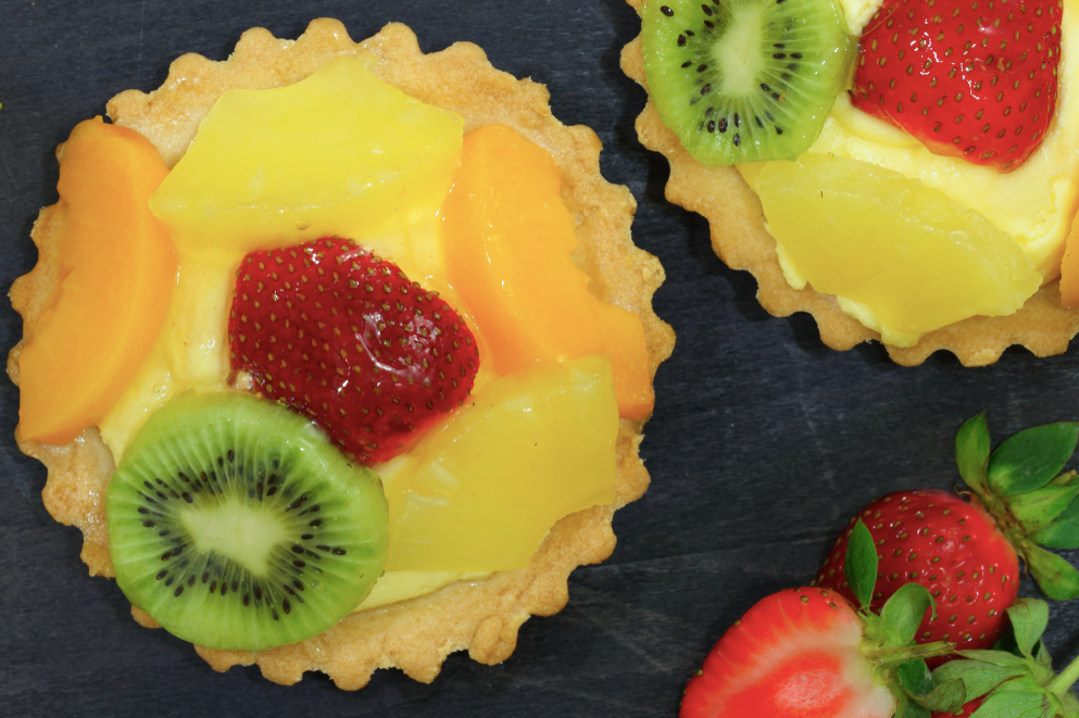 fruit,fruit tarts,custard tarts,egg custard tarts,dessert,sweets,shortcrust pastry,custard,homemade custard,moroccan sweet treats
