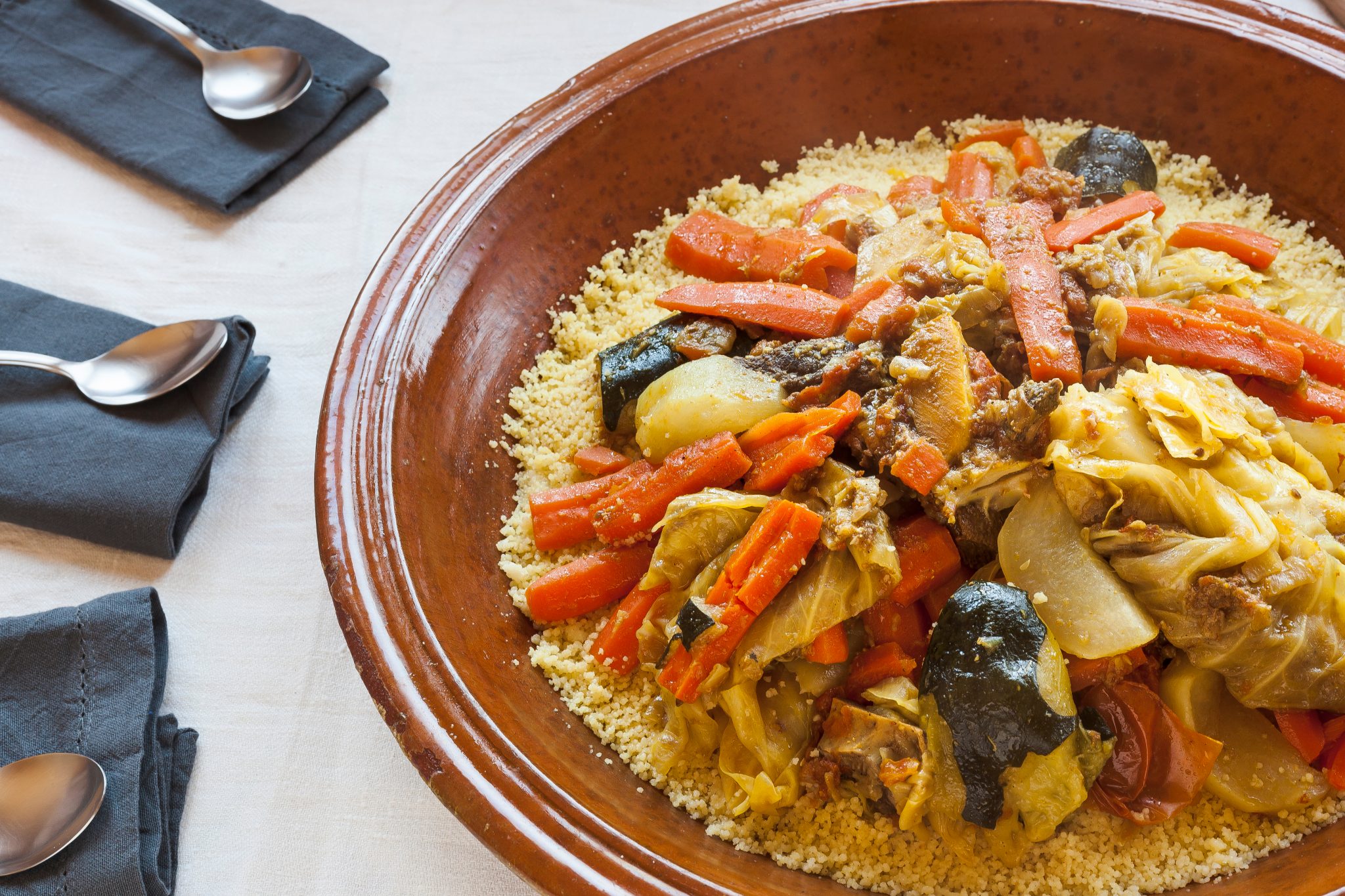 7 Vegetable Moroccan Couscous - Moroccan &amp; Uzbek Food Recipe Blog ...